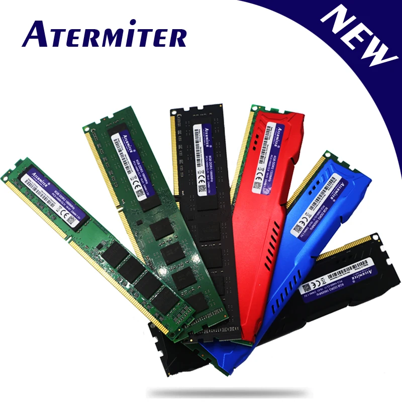 Atermiter PC Память RAM Memoria модуль настольный компьютер DDR3 2GB 4GB 8GB PC3 1333MHZ 1600MHZ 1866MHZ 10600 12800 2G 4G 8G RAM