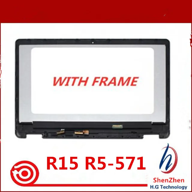 Original 15.6'' LCD TouchScreen Digitizer Assembly with Bezel For Acer Aspire R15 R5-571T-59DC 571T-78EN 571TG-78G8 571TG-71N9 |