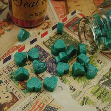 Цветное сердце винтажный штамп Восковая краска уплотнение восковое