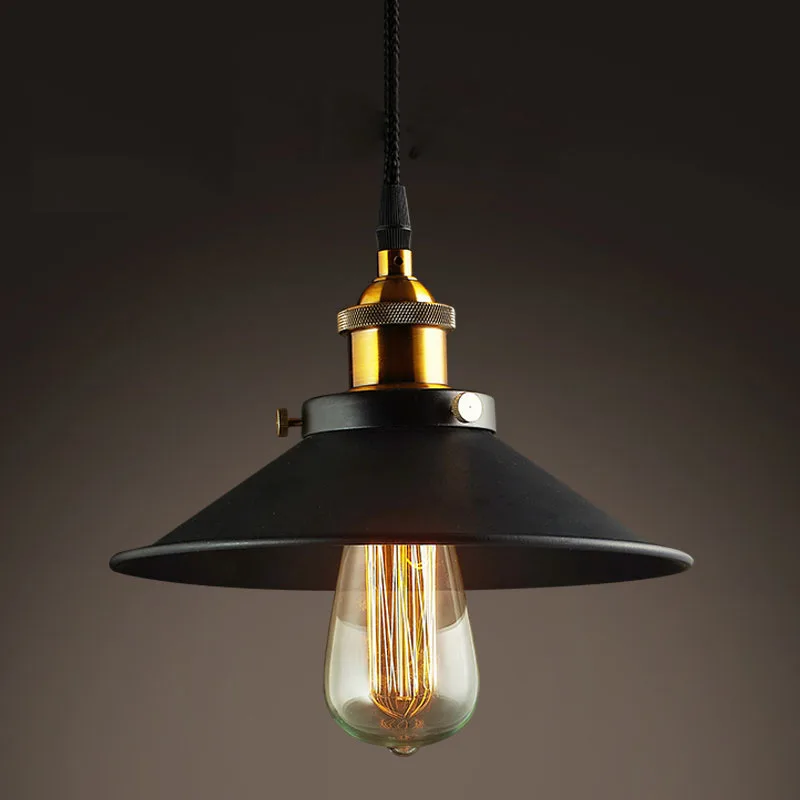 Железная люстра с крышкой для лампы потолочная лампа в стиле лофт и индастриал