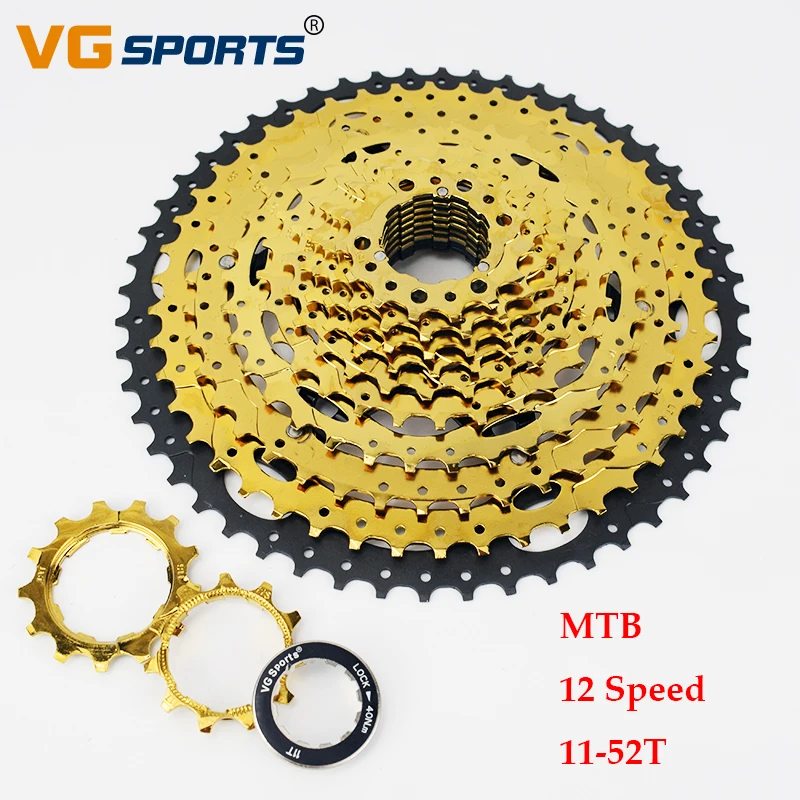 VG спорт MTB Сверхлегкий 12 Скоростей 11-50 T/52 T велосипед свободного хода звездочки велосипед кассета cdg cog 12S Золото Горный велосипед колесо