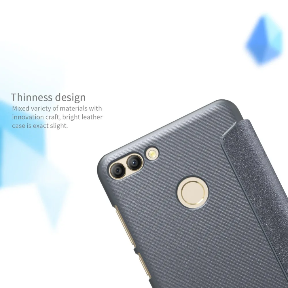Кожаные чехлы для huawei Y9() NILLKIN Sparkle Series Пластик Флип кожаный чехол для huawei Y9() крышки