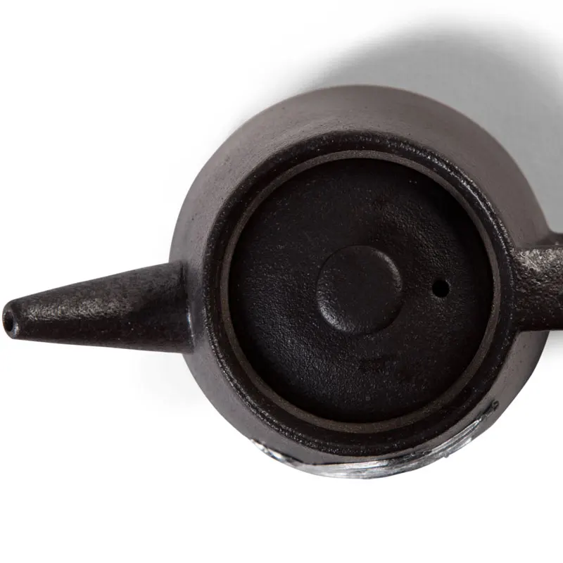 Черный японский грубый керамический чайник Zen вырезанный дизайнерский чайный