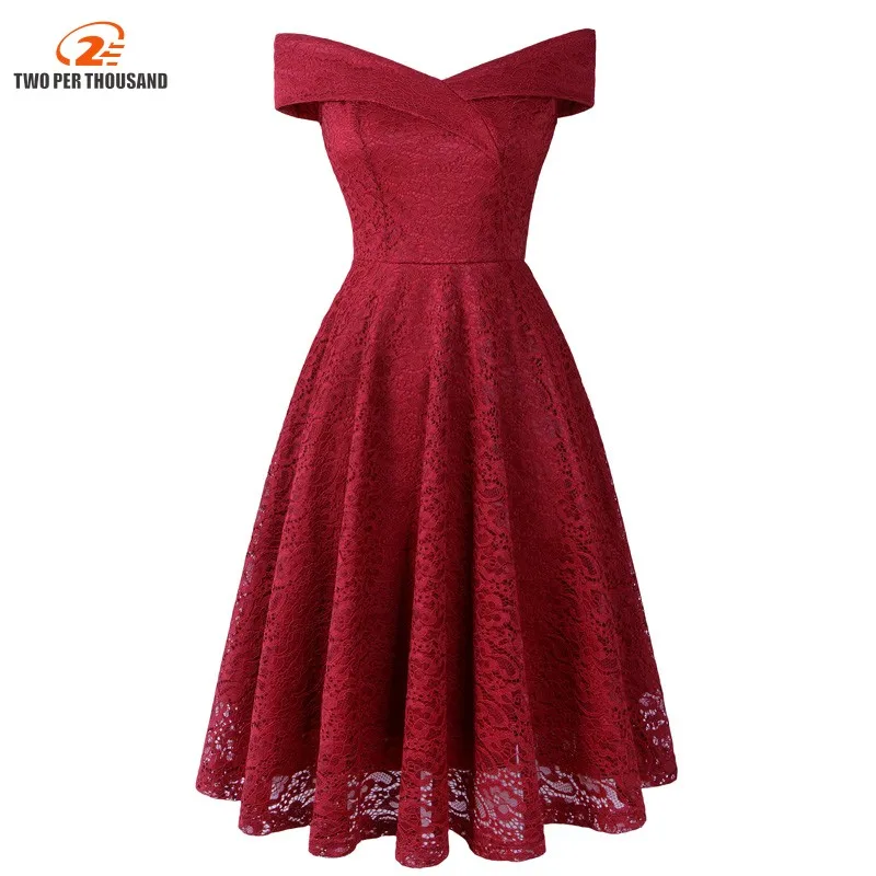 Женское кружевное двухслойное платье элегантное винтажное праздничное трапеция