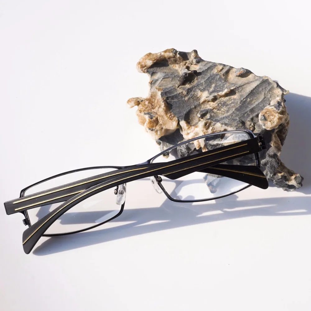 Оправа для мужских очков в стиле ретро прозрачные линзы роскошные очки из сплава