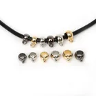 50 шт.лот, золотойродийБронзовый пластик, застежка-зажим для подвесок, разъемы для ожерелий, бусины, подвески для самостоятельного изготовления браслетов, ювелирных изделий