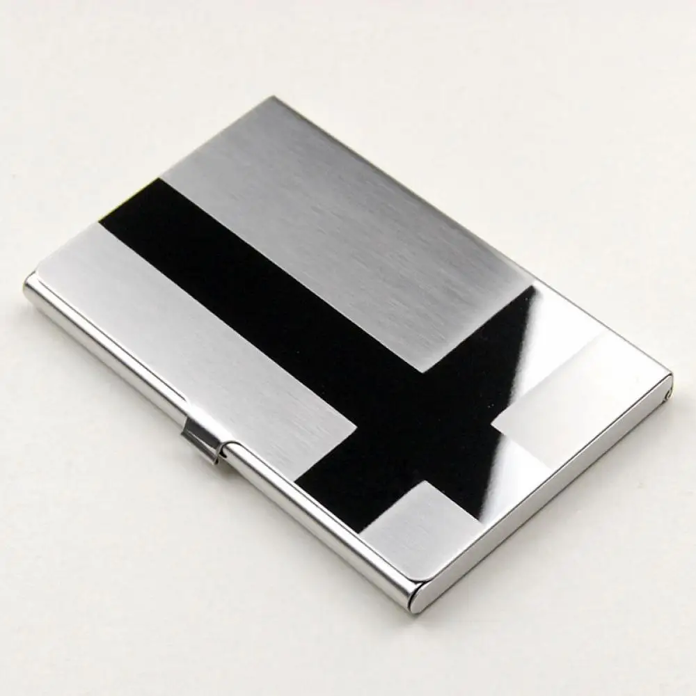 

ISKYBOB Popular Men Stainless Steel Aluminium Business ID Name Credit Card Holder Case