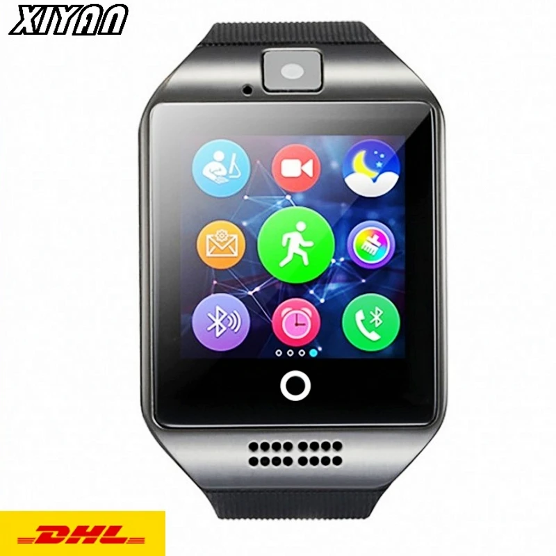 DHL Оптовая продажа смарт часы Q18 с слотом для Sim и TF карт Push Message камера Bluetooth