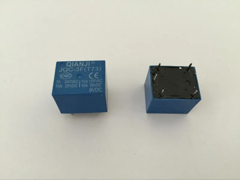 50 шт. DC 9 в катушка 7A 240VAC 10A 125VAC/28VDC 5 контактов SPST реле питания JQC 3F|Реле| |