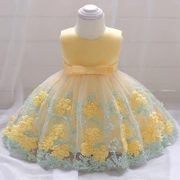 new baby girl centenary party dress lovely princess birthday party holy communion fresh flower party dress