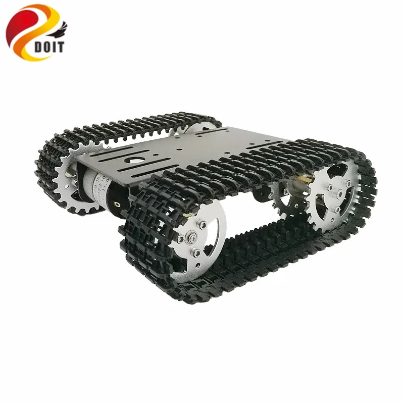 DOIT Robot Tank Car Kit mini T101 Роботизированная гусеничная платформа шасси с двигателем 33GB