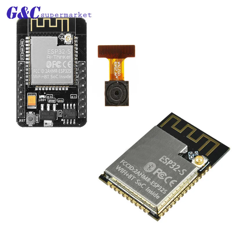ESP32 CAM WiFi + модуль Bluetooth камеры макетная плата с модулем OV2640 2MP|Интегральные схемы| |
