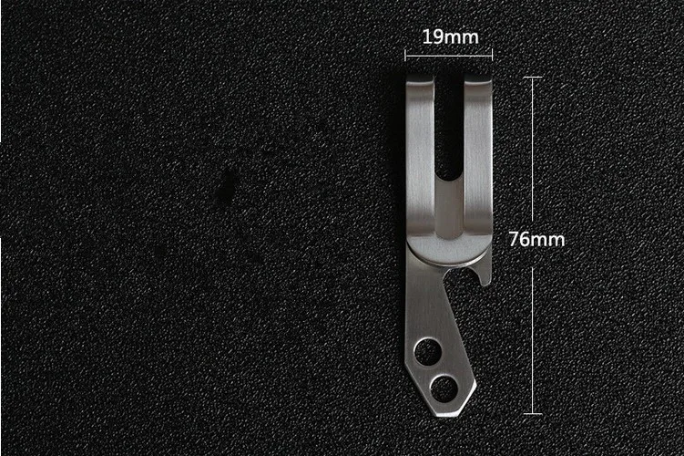2pcs brass money hang clip hook buckle bottle opener tool fastener DIY keychain stainless steel waist wallet snap | Дом и сад