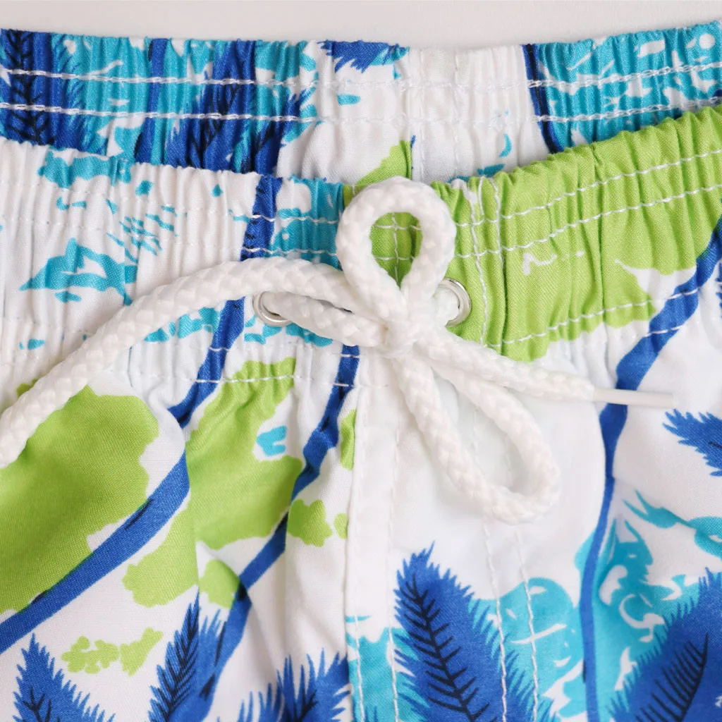 JAYCOSIN 100% Polyester Summer Casual Shorts Men Trousers Male Blue Print Pattern Straight Short Beach Mens Clothing 2019 New | Мужская