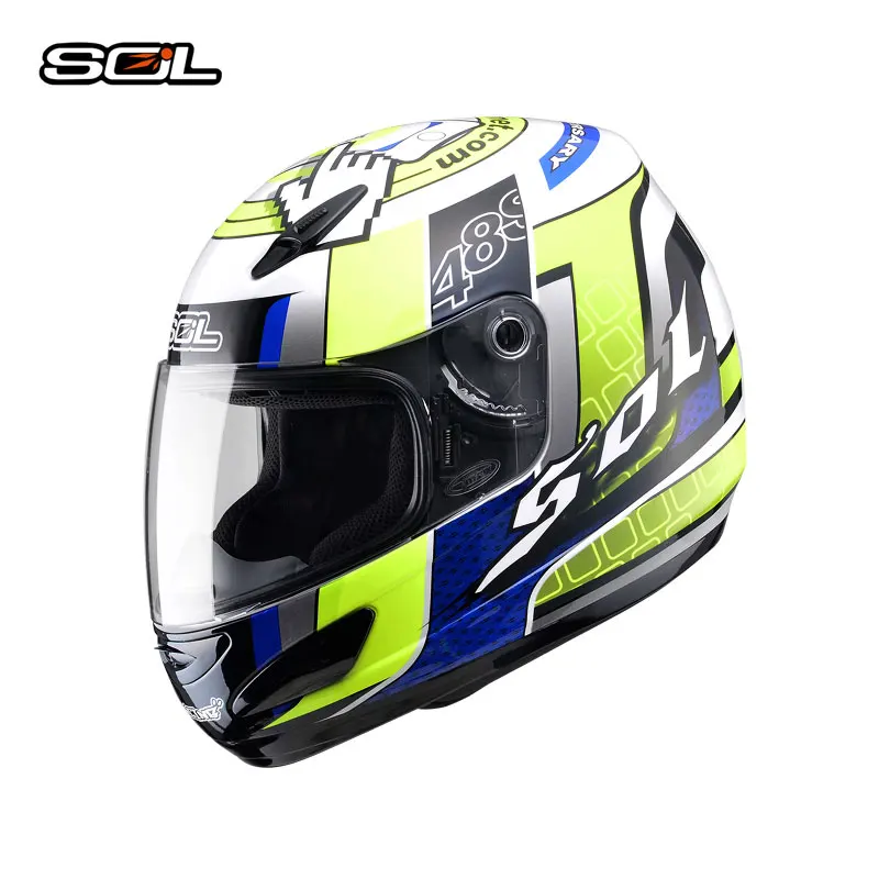 4 SOL moto rcycle шлем Полнолицевой шлем для мужчин и женщин moto bike capacete highway moto шлем moto cicleta Casque moto Casco 48S - Цвет: 4