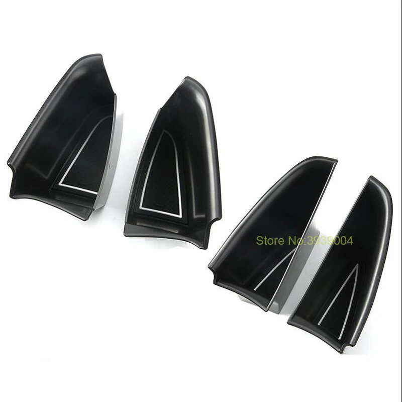 

For Porsche Panamera 2017 2018 Plastic Car Front & Rear Door Storage Box Phone Tray Car Styling Auto Accessories