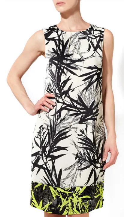 Платье женщины принт элегантный рабочий платья ML078 | Женская одежда