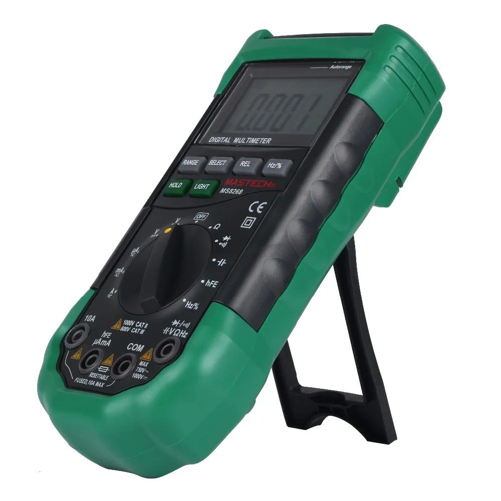Mastech MS8268 Автоматический диапазон цифровой мультиметр Полная защита ac/dc Амперметр