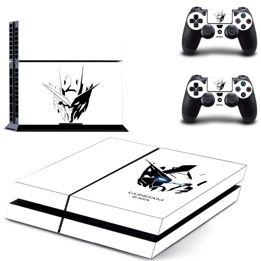 Виниловая наклейка на кожу для консоли Sony Playstation 4 и 2 контроллеров PS4 с русским