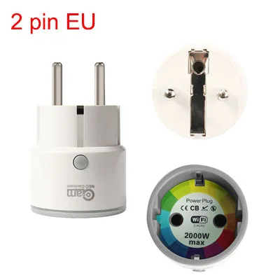 WIFI PLUG 10A Coolcam умная розетка Wifi умная розетка ЕС Франция США Великобритания Корея Польша вилка работает с Google Home Mini Alexa IFTTT Smart Life - Цвет: WIFI PLUG 10A