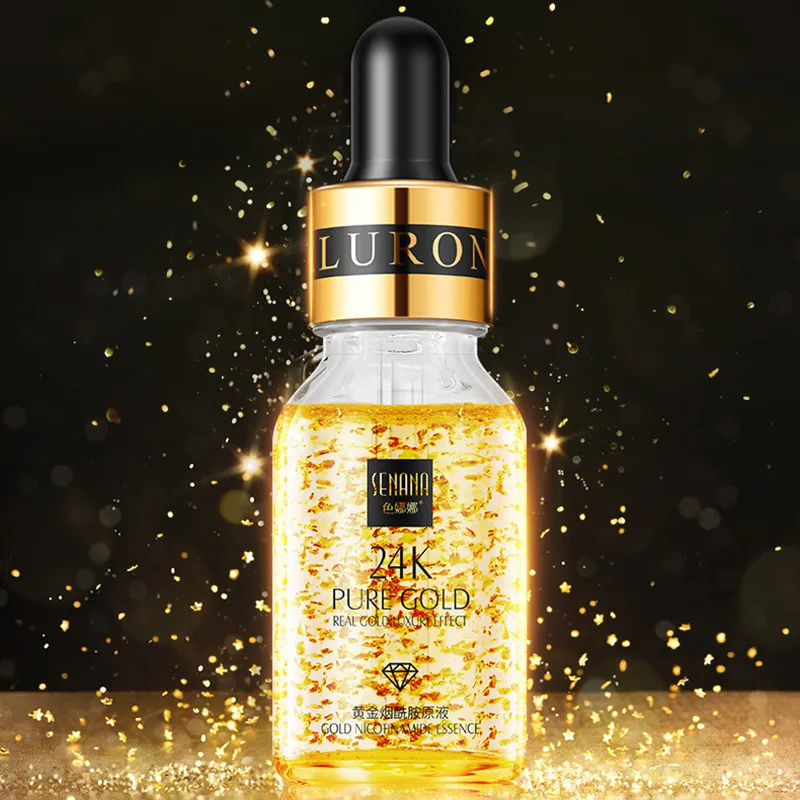 Покрытыем цвета чистого 24 каратного золота с натуральным крем для лица против