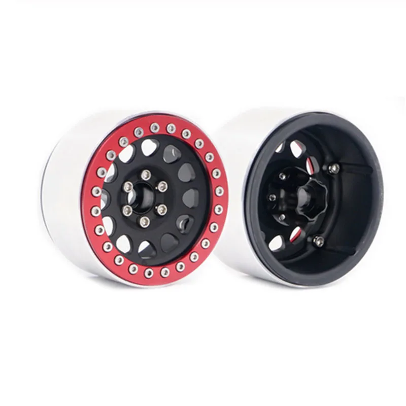 4PCS 4 шт. алюминиевый сплав 2,2 Beadlock Колесные диски для 1/10 RC Гусеничный осевой SCX10 SCX10 II 90046 TRX4 D90 Аксессуары RC Гусеничный - Цвет: 4PCS