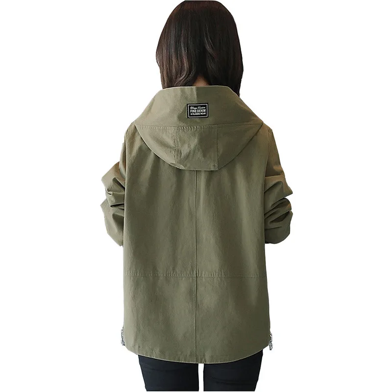 Весна 2020 женский короткий тренчкот ветровка пальто Модный повседневный топ с