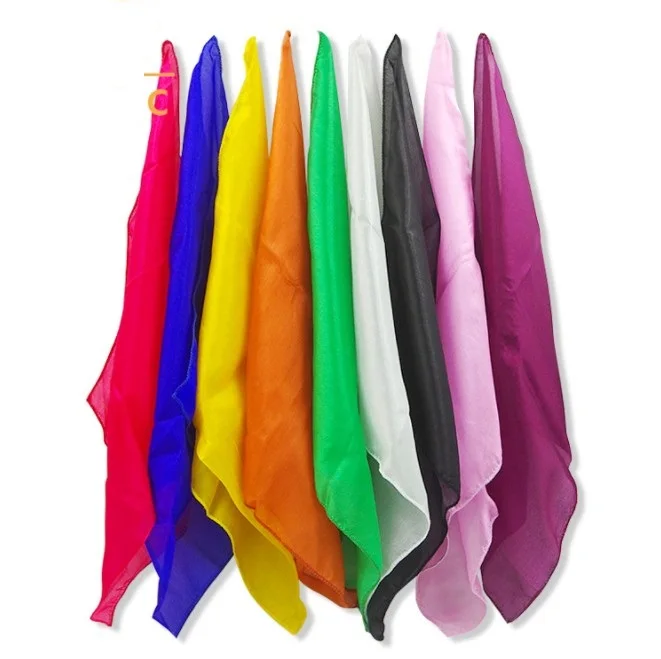9 Цвета 30*30 см красочные шелковый шарф фокусы обучающая и развивающая волшебный