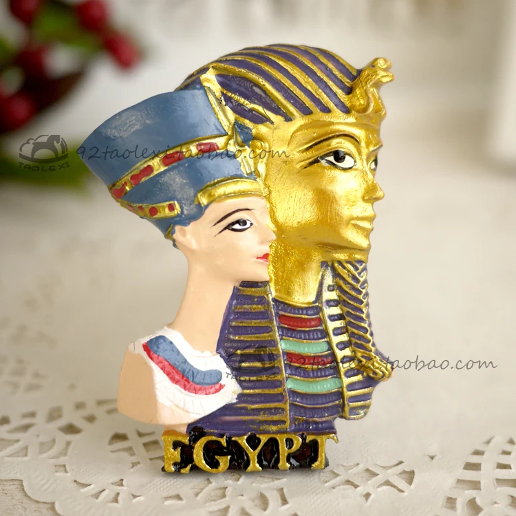 As shown Модный Египетский фараон мистический знак 3D магниты на холодильник туристические сувениры холодильник магнитная наклейка украшение дома аксессуары - Цвет: As shown