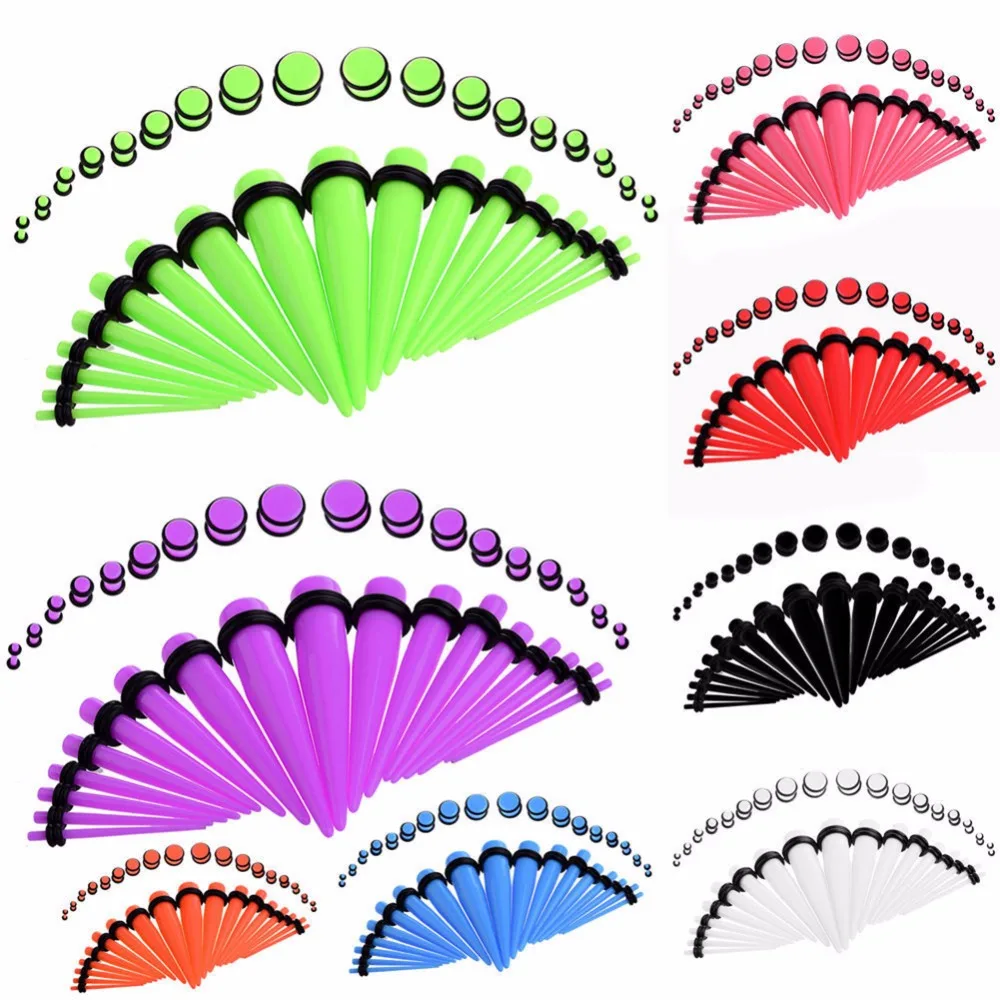 36 шт./компл. индивидуальный нестандартный туннель для ушей девочек ювелирный