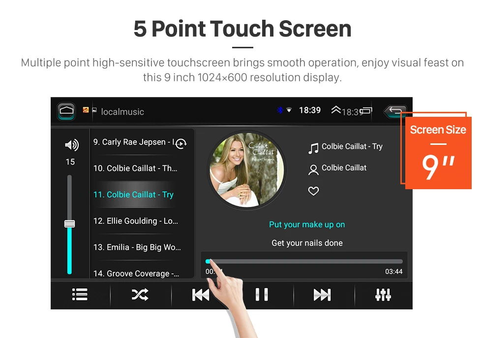Seicane 9 дюймов 2Din Android 8,1 gps Автомагнитола Bluetooth для Фольксваген Поло 2012 2013 поддержка DVR 1080P