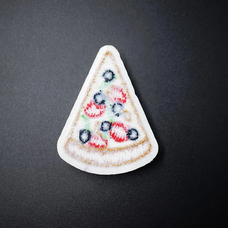 Pizza (Size:3.3X4.4cm) DIY Cloth Badges Mend Decorate Patches Jeans Bag Clothes Apparel Sewing Decoration Applique | Дом и сад