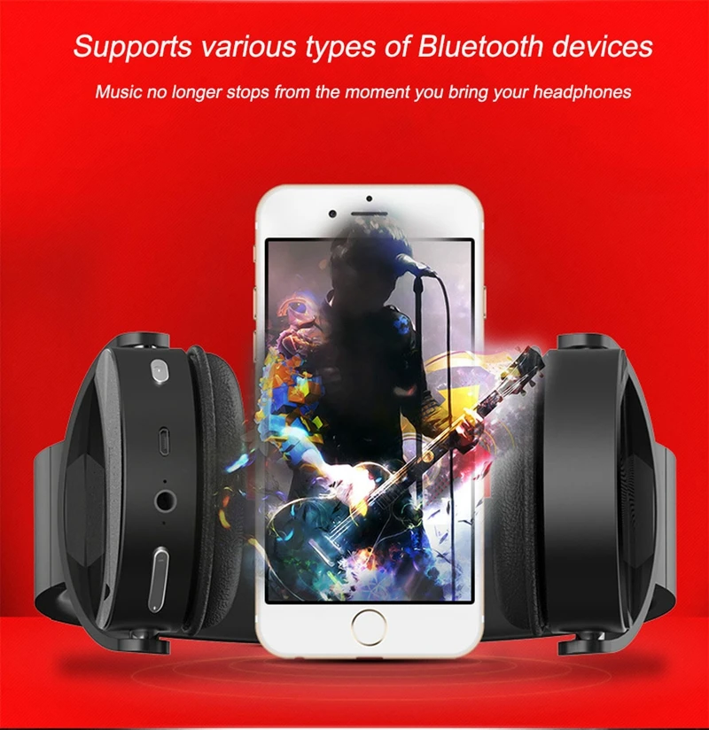 XMXCZKJ беспроводные Bluetooth наушники Беспроводная гарнитура глубокий бас наушники с микрофоном для iPhone