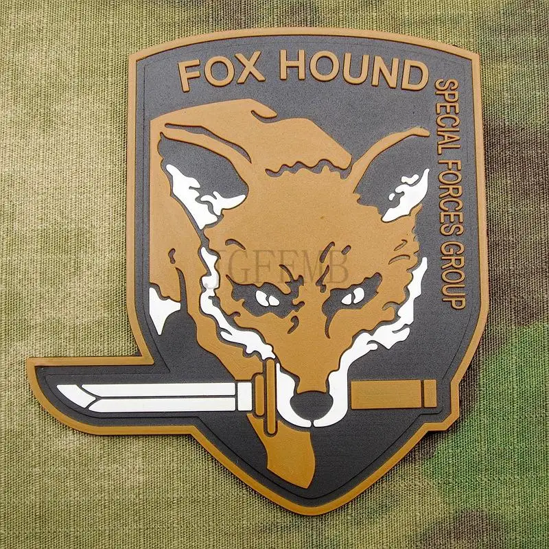 Tan MGS FOXHOUND SPECIAL FORCE GROUP 3D PVC patch PB1418 | Patches
