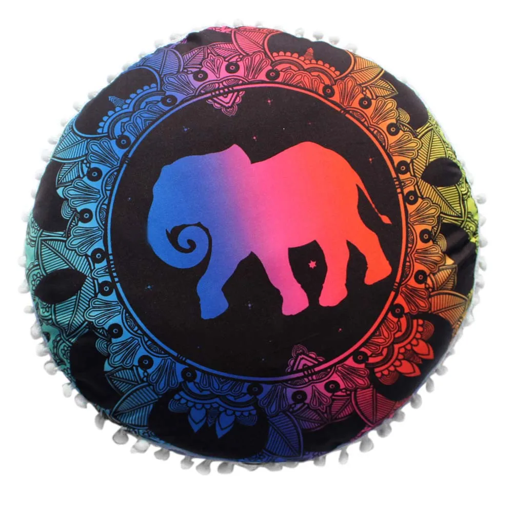 Прочные инструменты Gajjar яркая круглая подушка в стиле бохо наволочка цветная