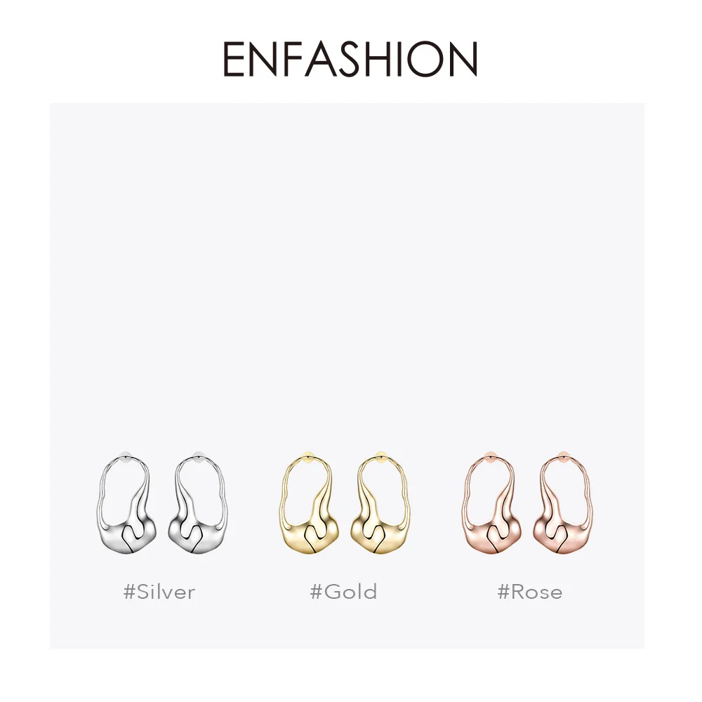 Enfashion серьги-капельки неправильной формы для женщин, подарок, большие массивные серьги золотого цвета, модные ювелирные изделия Oorbellen EM191006