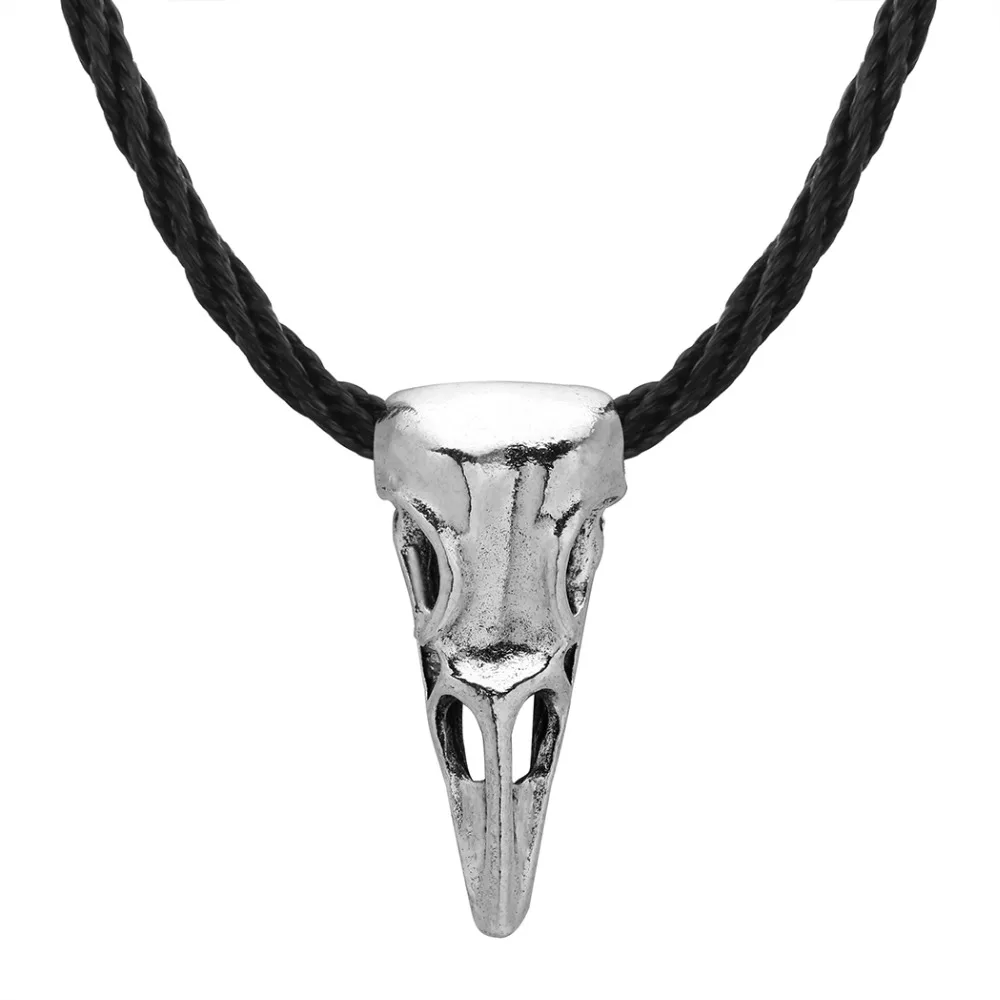 CHENGXUN винтажное ожерелье с кулоном в виде головы ворона женское антикварное колье