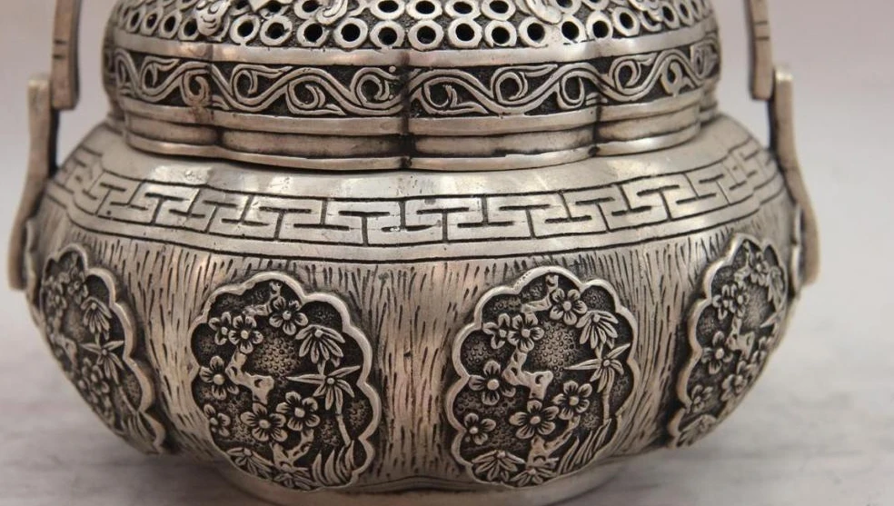 Китайский белый Медный Серебряный буддизм Слива летучая мышь чироптер