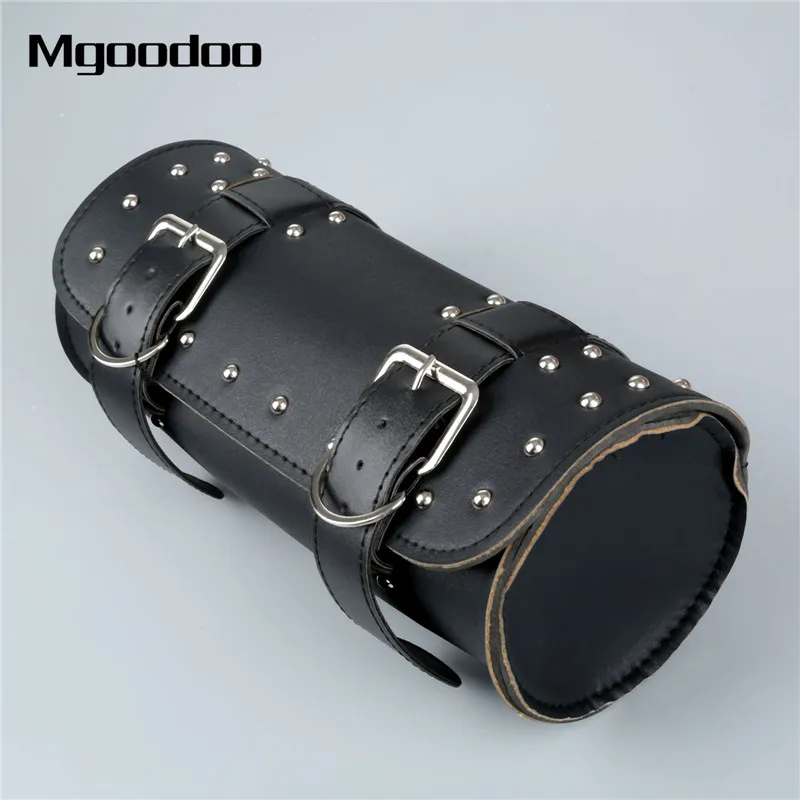 Mgoodoo мотоциклетные седельные сумки черный коричневый кожаный мотоцикл