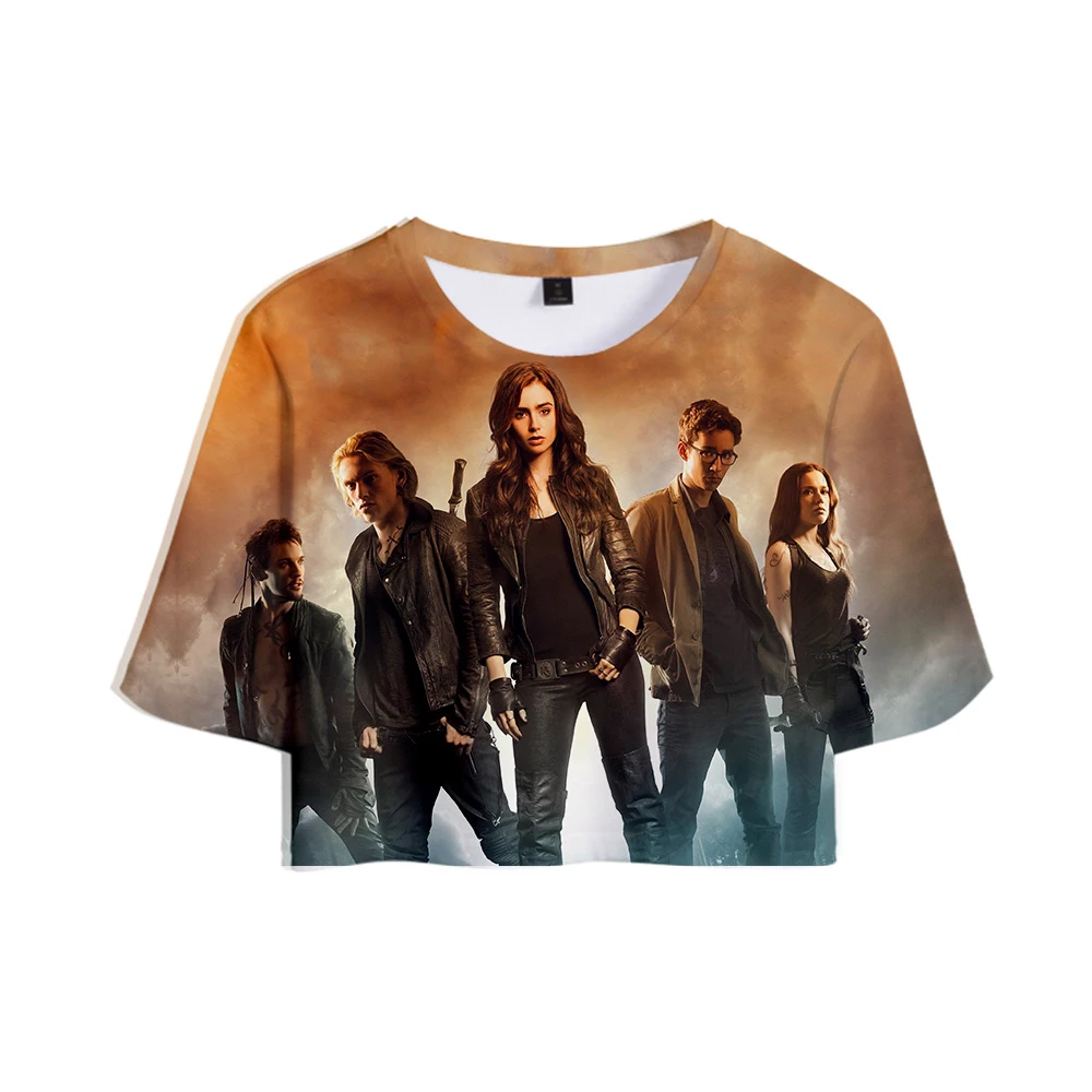 Женская футболка с объемными теневыми охотниками повседневная сексуальная в