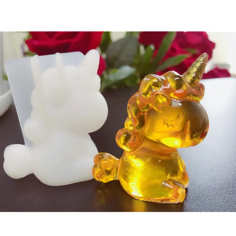 Мифическое животное украшение формы DIY свечи мыло технологическая линия смолы
