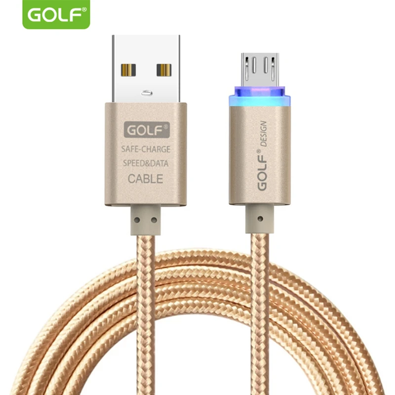 Гольф Смарт Led Быстрая зарядка USB кабель для передачи данных Huawei Mate 7 8 Samsung S6 S7 Android