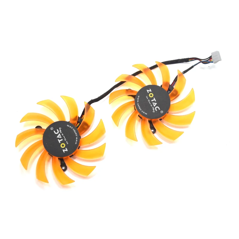 75 мм FD7010H12S GTX660Ti GPU карта 4Pin кулер вентилятор для Zotac GTX650Ti GTX660Ti Boost Видеокарта охлаждения 2 шт./лот