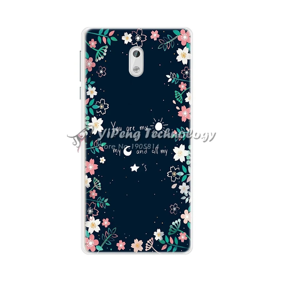 For Phone Case Nokia 3 Silicone 360 Cover Soft Nokia3 Back Housing Animal Cartoon Coque |