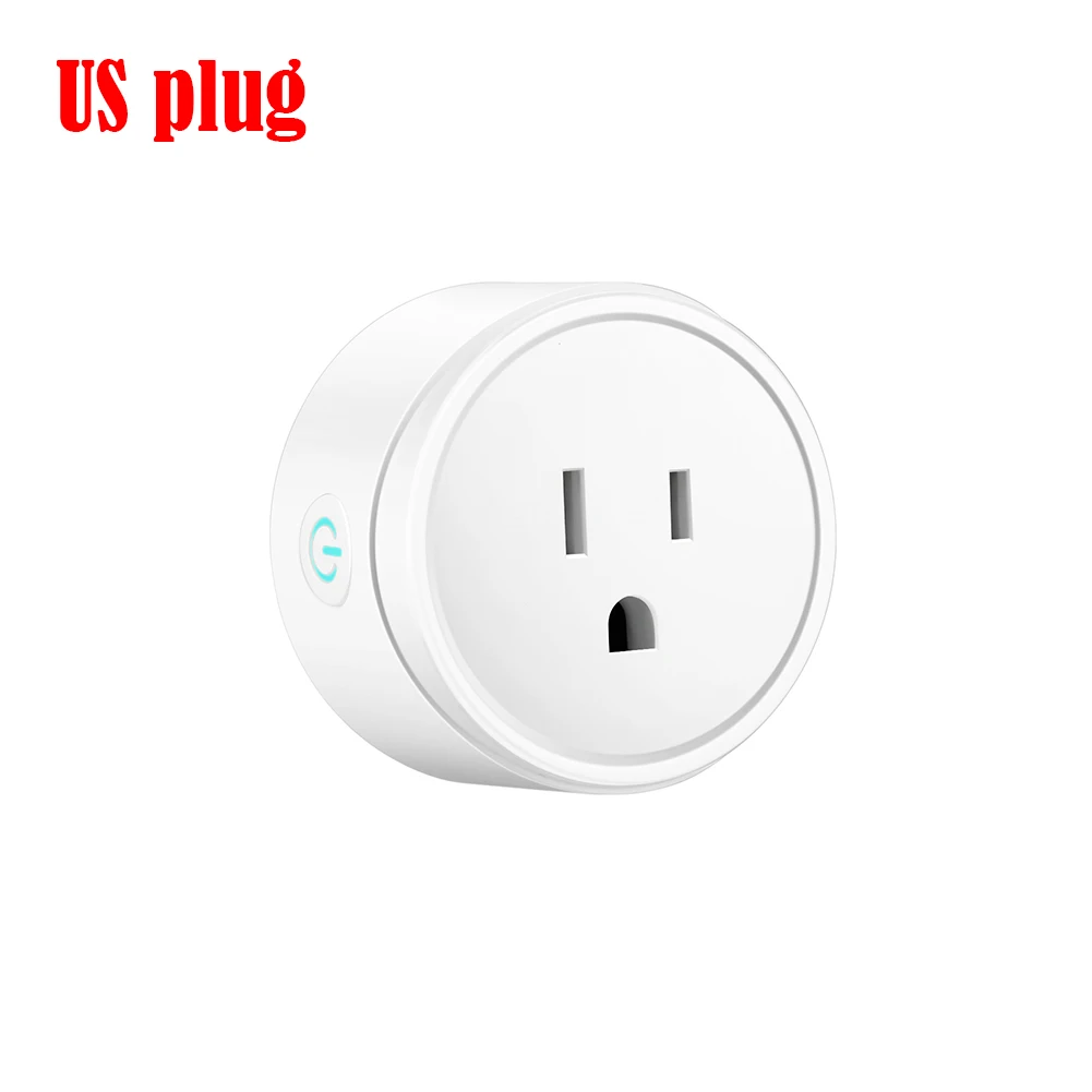 US Plug Умная вилка Wi-Fi США/Великобритания/ЕС дистанционное управление мощность умный дом Электрический мини разъем поддержка Alexa Google домашней автоматизации - Комплект: US Plug