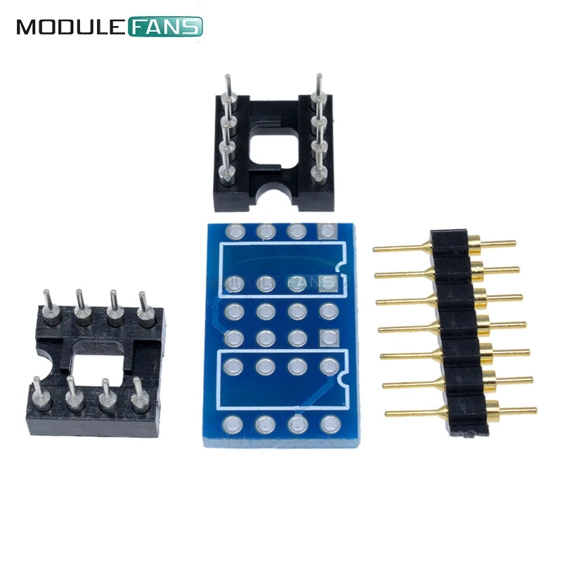 Двойной DIP8 К Mono Opamp PCB + Pin Socket для NE5532 OPA2132 OPA627 TL072 P07 | Электронные компоненты и