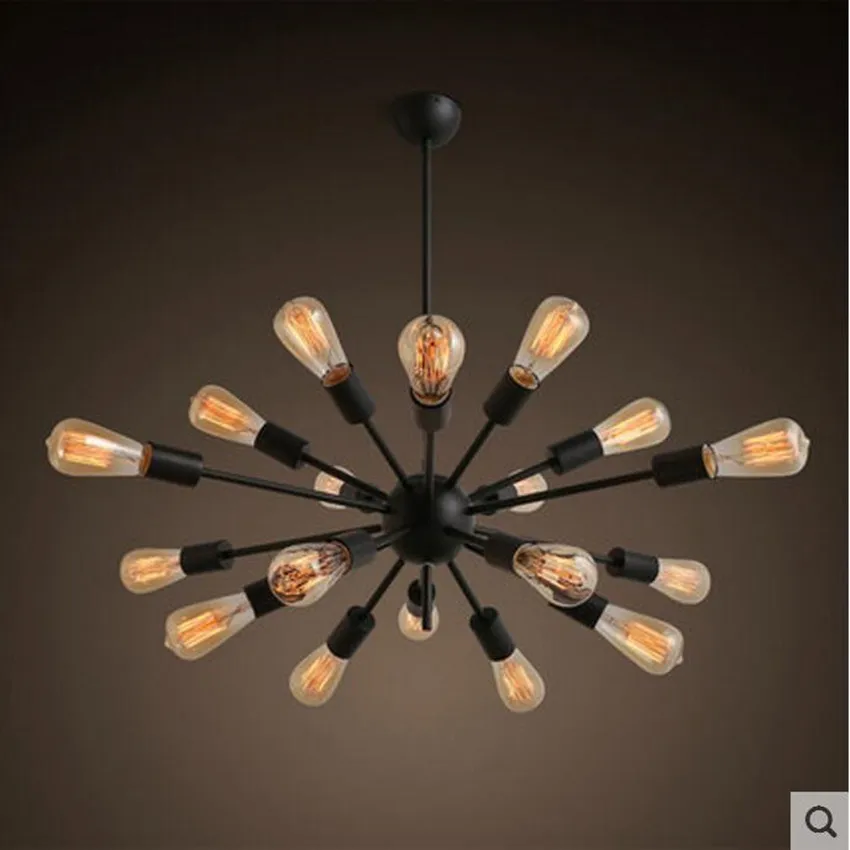 Винтажная подвесная люстра в форме крытый светильник ing железный подвесной