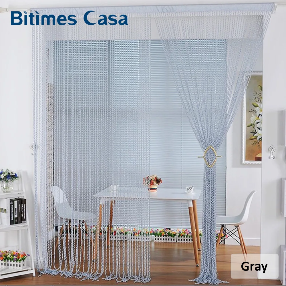 Новый стиль спиральная однотонная занавеска на дверь вешалка для комнаты