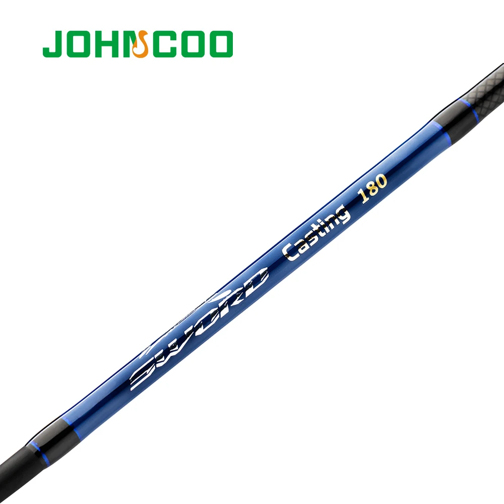 Спиннинговое удилище для удочки JOHNCOO, 1,8 м, 2,1 м, 2,4 м, мощность m, MH, карбоновое удилище, 2 секции, волоконное рыболовное удилище