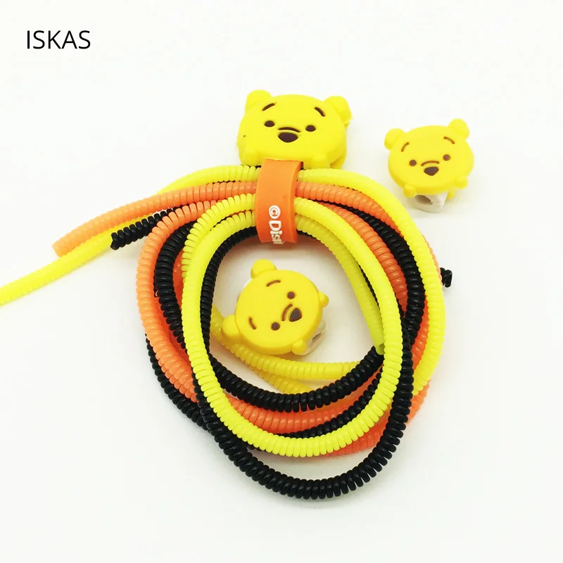 ISKAS Protector Usb Кабло Koruma Линии Передачи Данных Шнур Протектор Наушники Случае Милый